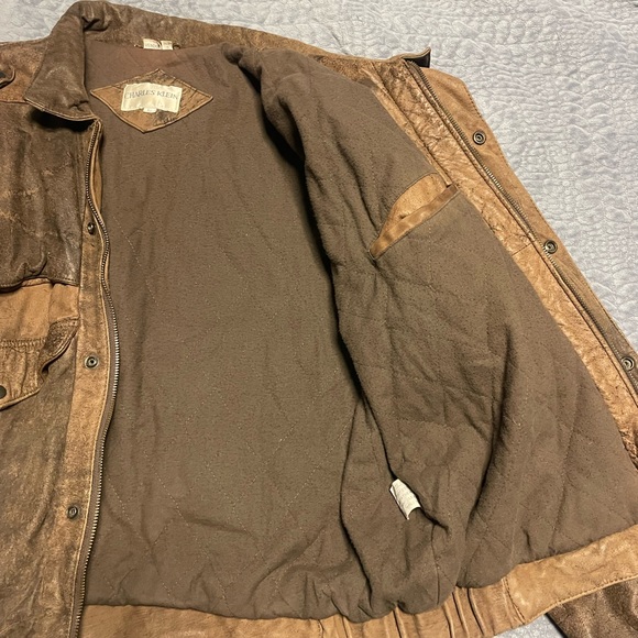 Charles Klein Brown Leather Jacket - Picture 4 of 7